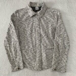 Women’s Large CABI French Terry Cotton Neo Moto Style Zip Up Sweatshirt Jacket